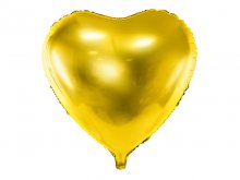 Folinis balionas "Širdis", auksinė (45cm)